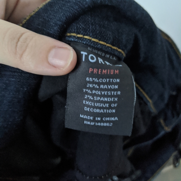 Torrid Premium Denim Skinny Dark Wash Jeans - Picture 5 of 6
